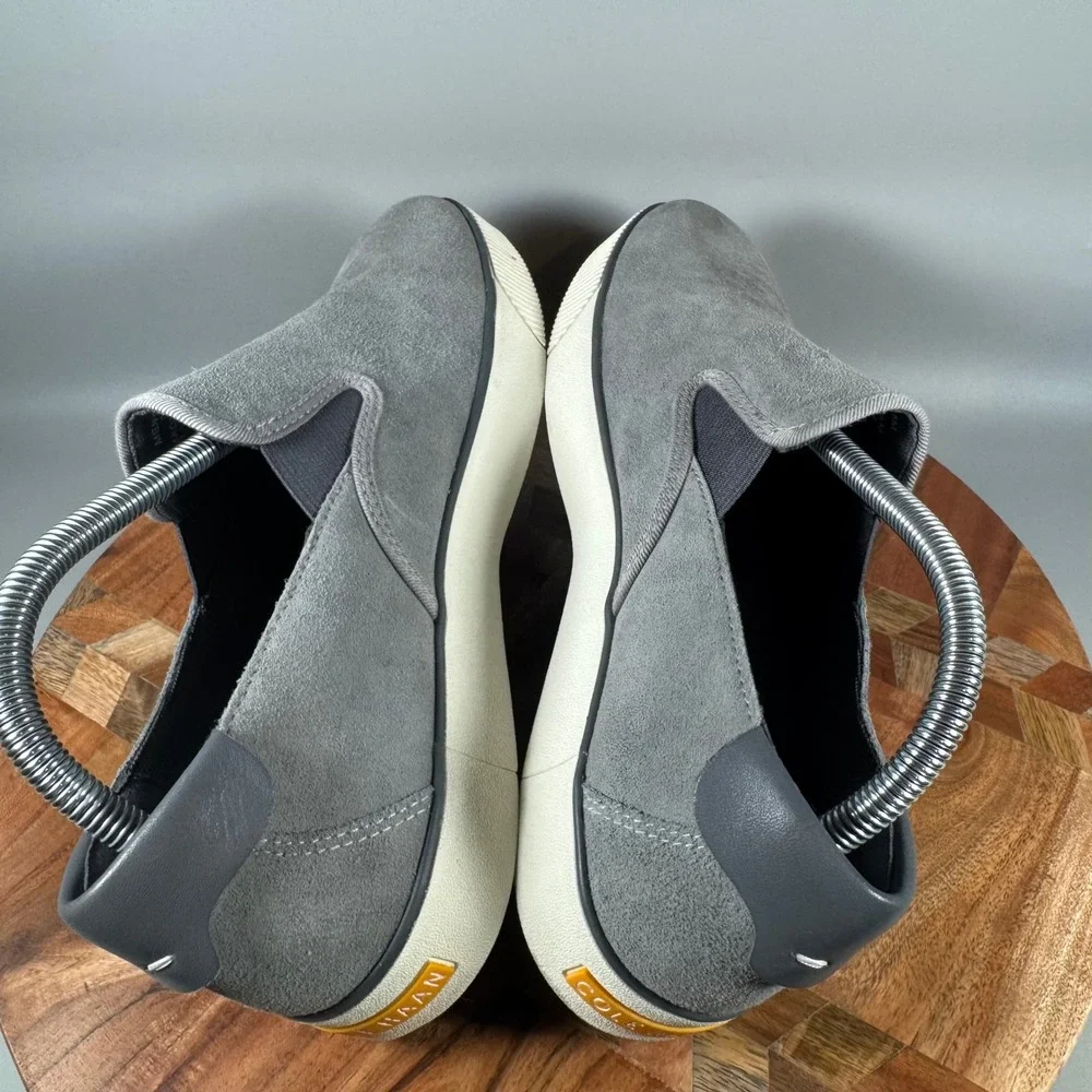 Cole Haan Mens GrandSeries Gray Suede Slip On Sneakers C35270 Size 8M